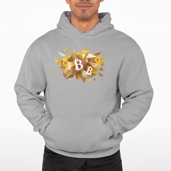 Mikina s kapucňou  #BTC triangles