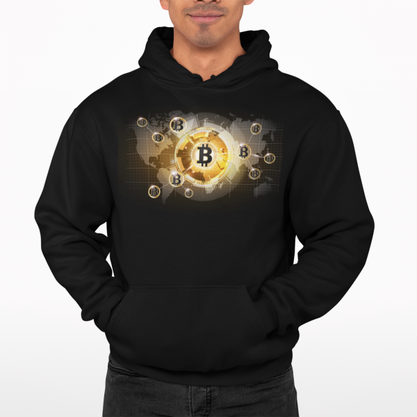 Mikina s kapucňou  #BTC bubbles