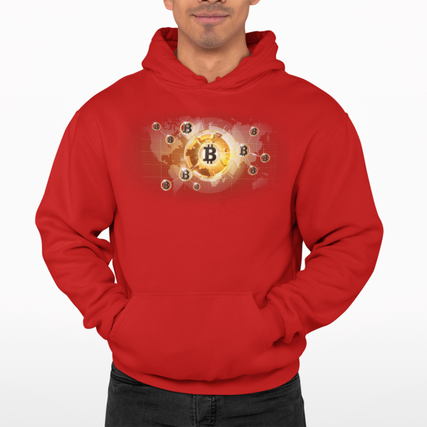 Mikina s kapuňou  #BTC bubbles