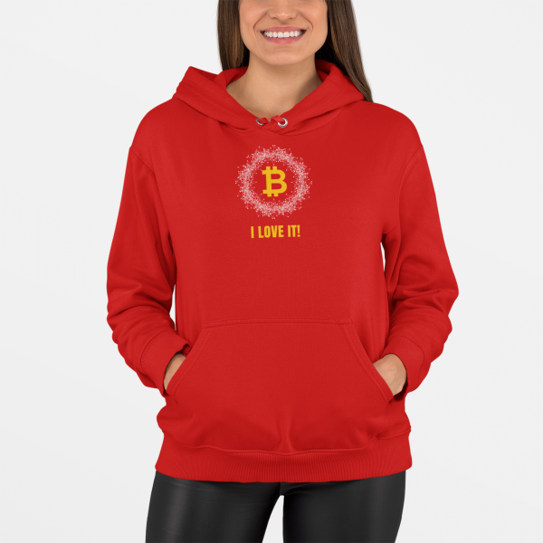 Mikina s kapucňou  #BTC ring
